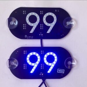 Placa Letreiro Aplicativo 99 Letreiro Luminoso Led USB Com Botão Liga/desliga